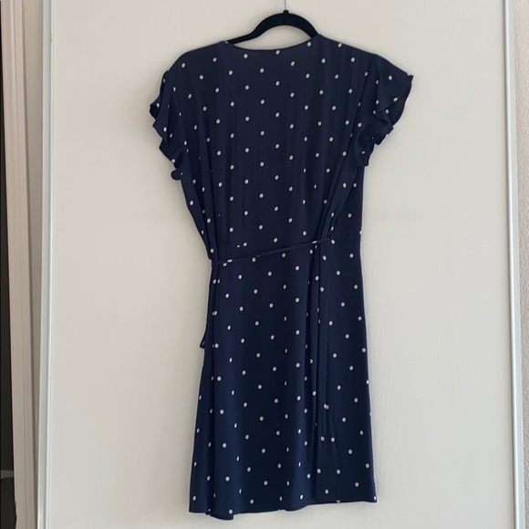 Rails Brenna wrap Dress Navy Polka Dots - Picture 4 of 4